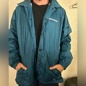 Dickies Blue Windbreaker Lightweight Jacket